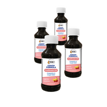 Load image into Gallery viewer, 4-pak Wellness Brands by Akin DM Cough Formula with Guaifenesin (Strawberry-Banana) 4 4oz bottles - expiration 7/31/26 - 6.49 per piece 20% off!