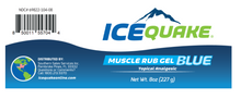 Load image into Gallery viewer, 2-pak IceQuake Muscle Rub Gel 8 oz tub - fast acting relief at 7.99 per tub - 1.00 per oz.! Expires 11/26