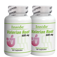 Load image into Gallery viewer, BONUS BUY -  50% OFF! - Inside Valerian Root 2 Pack (120 capsules)  + 2 Free IceQuake Patches ($7.84 value) While supplies last.