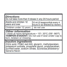 Load image into Gallery viewer, 4-pak Wellness Brands by Akin DM Cough Formula with Guaifenesin (Strawberry-Banana) 4 4oz bottles - expiration 7/31/26 - 6.49 per piece 20% off!