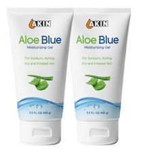 Load image into Gallery viewer, 2-Pak Akin Aloe Blue Moisturizing Gel - contains Aloe number 1 ingredient! Expires 2/26
