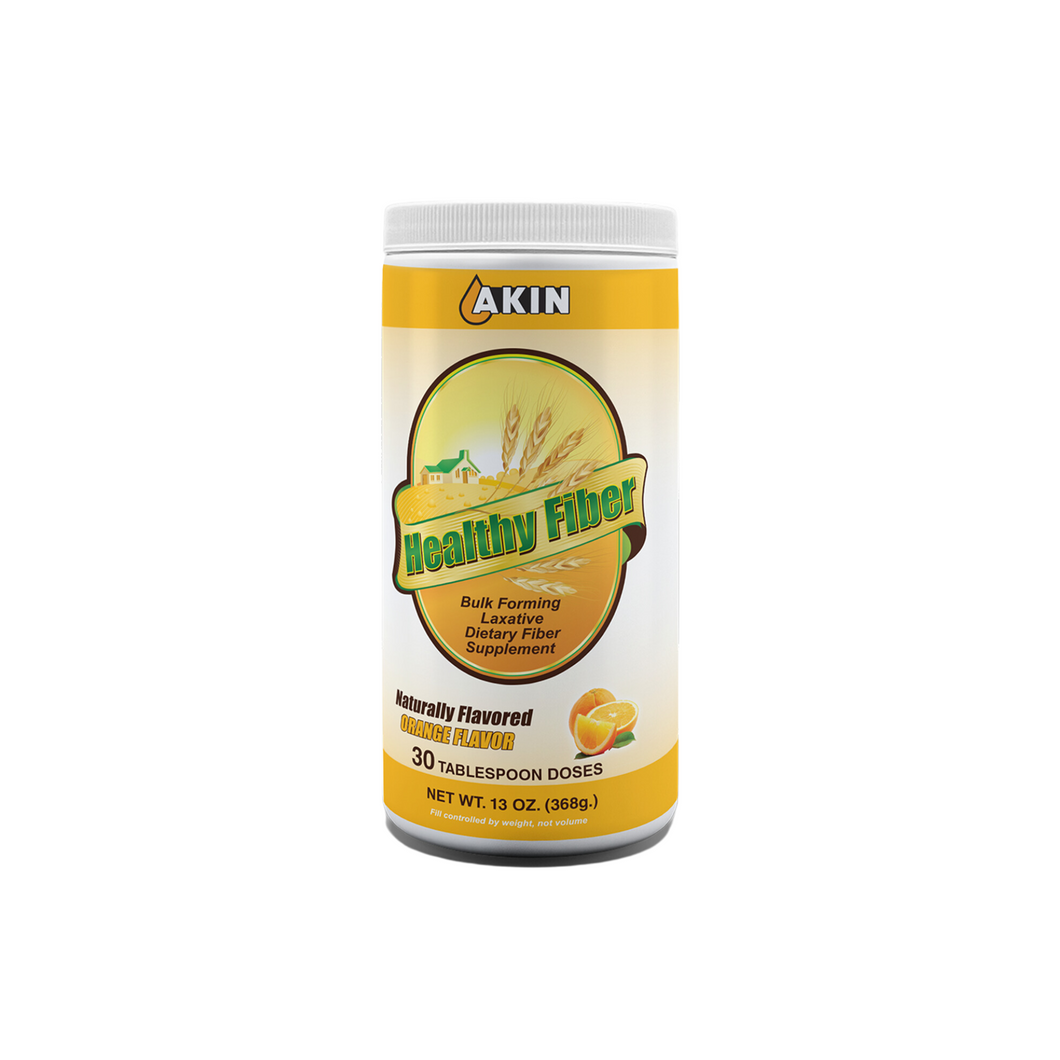 Akin Healthy Fiber - Dietary Supplement - Orange Flavor - (25% off) $1.50 per oz. - expiration 2025!