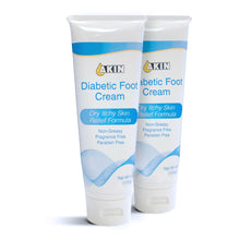 Load image into Gallery viewer, Akin Diabetic Foot Cream 8 oz. ($2.25 per oz.) 2-pack - (18.2% off!) Expiration 2025! Great for dry, itchy skin, recommended for diabetic foot care.  Expiration 2025!
