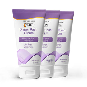 Akin Diaper Rash Cream 3-pack (6 oz tubes)