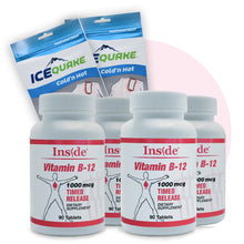 Load image into Gallery viewer, INCREDIBLE DISCOUNT - 35% OFF!  Inside B12 4-pack + 2 Free IceQuake Cold&#39;nHot Patches ($7.84 value) While supplies last.
