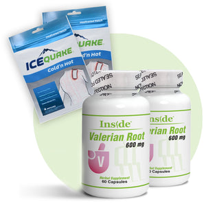 BONUS BUY -  50% OFF! - Inside Valerian Root + 2 Free IceQuake Patches ($7.84 value) While supplies last.