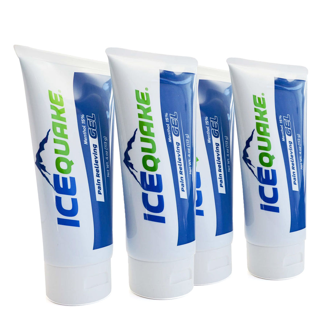 IceQuake White Analgesic Cream 4 pack (2 oz tubes)