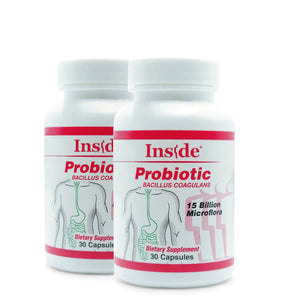 Inside Pharma-Grade Probiotic Bacillus Coagulans Capsules 2 Pack