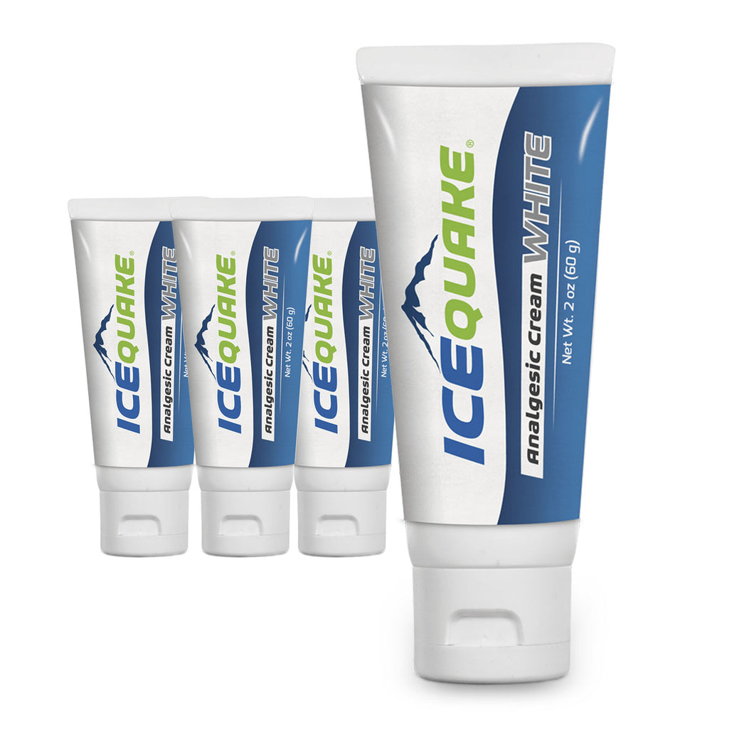 IceQuake White Analgesic Cream - 2 oz. (4-Pack) 16.7% off – $2.50 per oz.) Expiration 2025