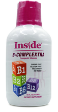 Load image into Gallery viewer, Inside B-Complextra Therapeutic Liquid Vitamins 16 oz. $1.66 per oz. (20% off) Incredible 95% absorption rate.  Contains 10 B Vitamins and more! Increase energy levels with a great tasting liquid! Buy more and save...see our 2 pack! Expiration 2025
