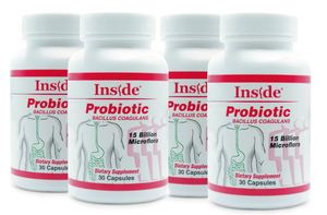 Inside Pharma-Grade Probiotic Bacillus Coagulans Capsules (4-Pack) No refrigeration required. 120 Capsules (37.5% off) 16.7 cents per Capsule! Expiration 2025!