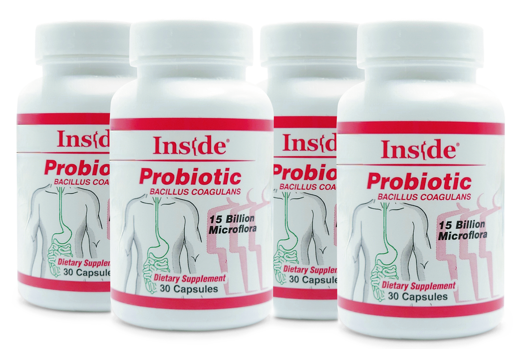 Inside Pharma-Grade Probiotic Bacillus Coagulans Capsules (4-Pack) No refrigeration required. 120 Capsules (37.5% off) 16.7 cents per Capsule! Expiration 2025!