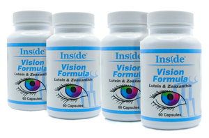 Inside Pharma-Grade Vision Formula Capsules with Lutein/Zeaxanthin, (4 Pack) - 240 Capsules (26.4% off) 9.5 cents per Capsule! Expiration 2025!